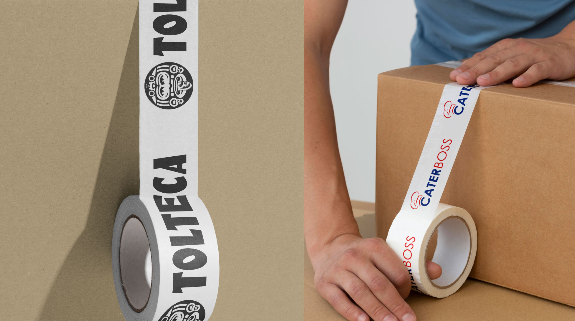 Branded packaging tape